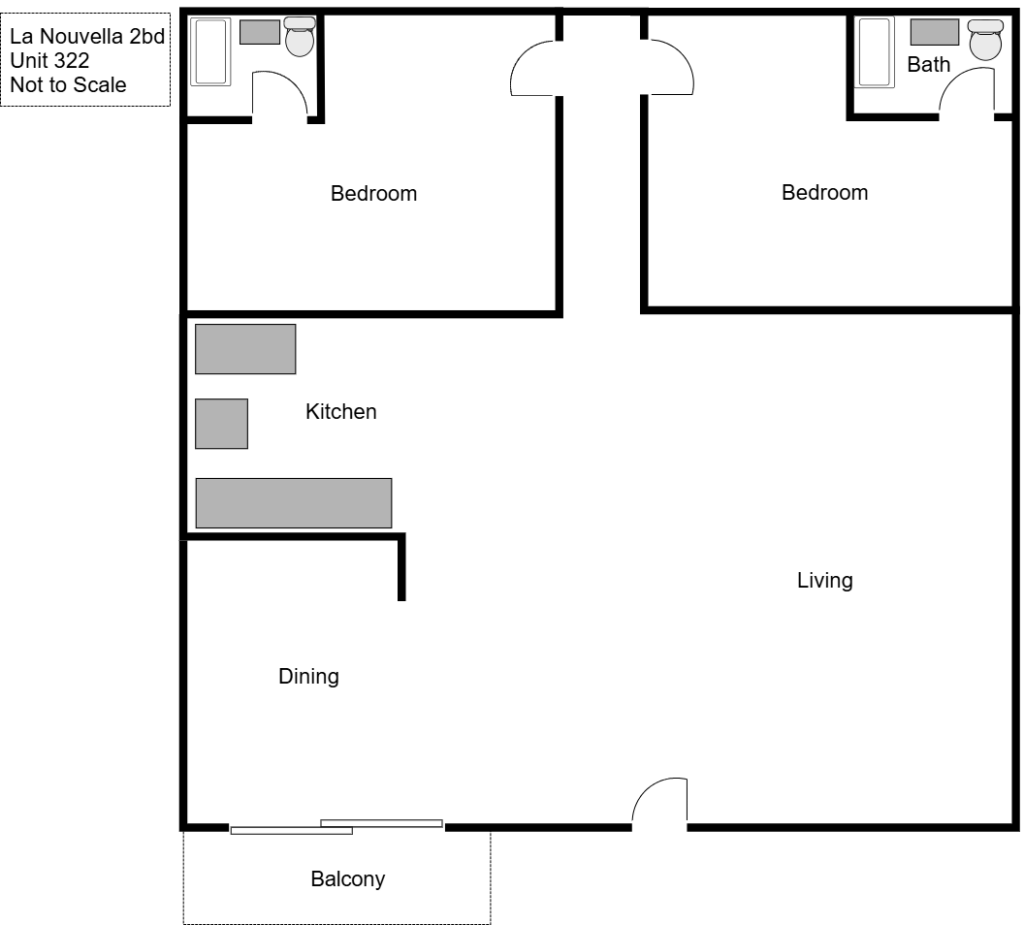 la nouvella 2bd unit 322